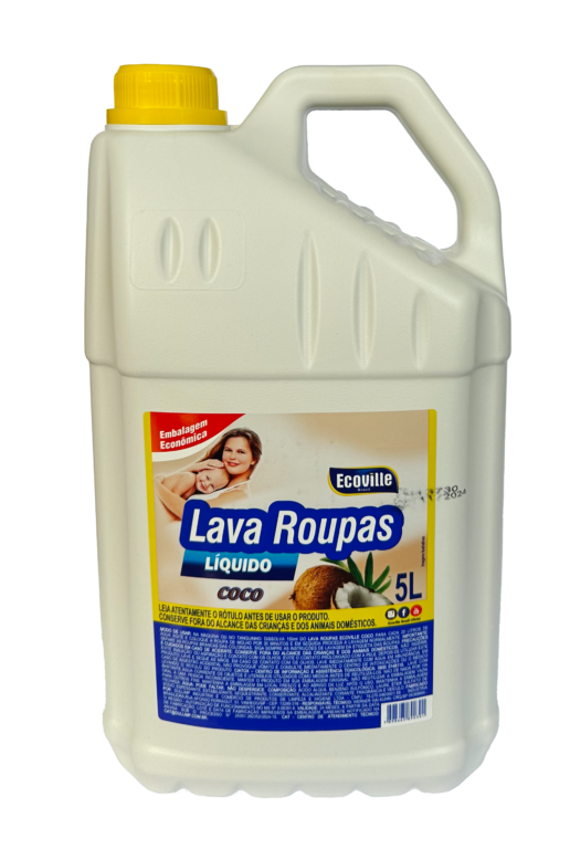 Lava Roupas Líquido de Coco – Cuidado Natural para Suas Roupas! – Lavanderia 5L