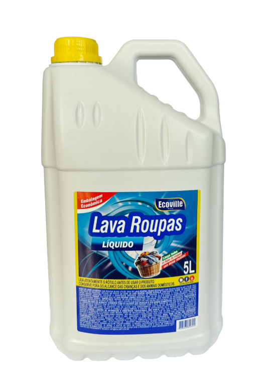 Lava Roupas Líquido Tradicional – Limpeza Eficiente e Rendimento Superior! – Lavanderia 5L