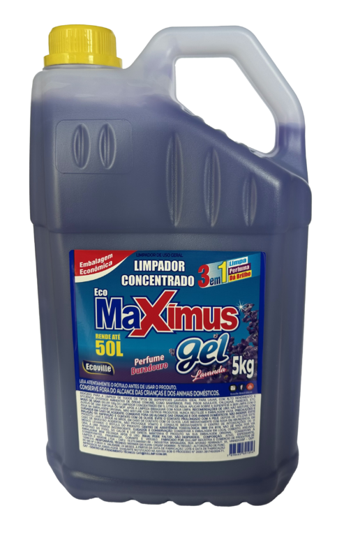 Limpador Concentrado Maximus Gel – Versatilidade, Rendimento e Perfume na Medida Certa! 5L