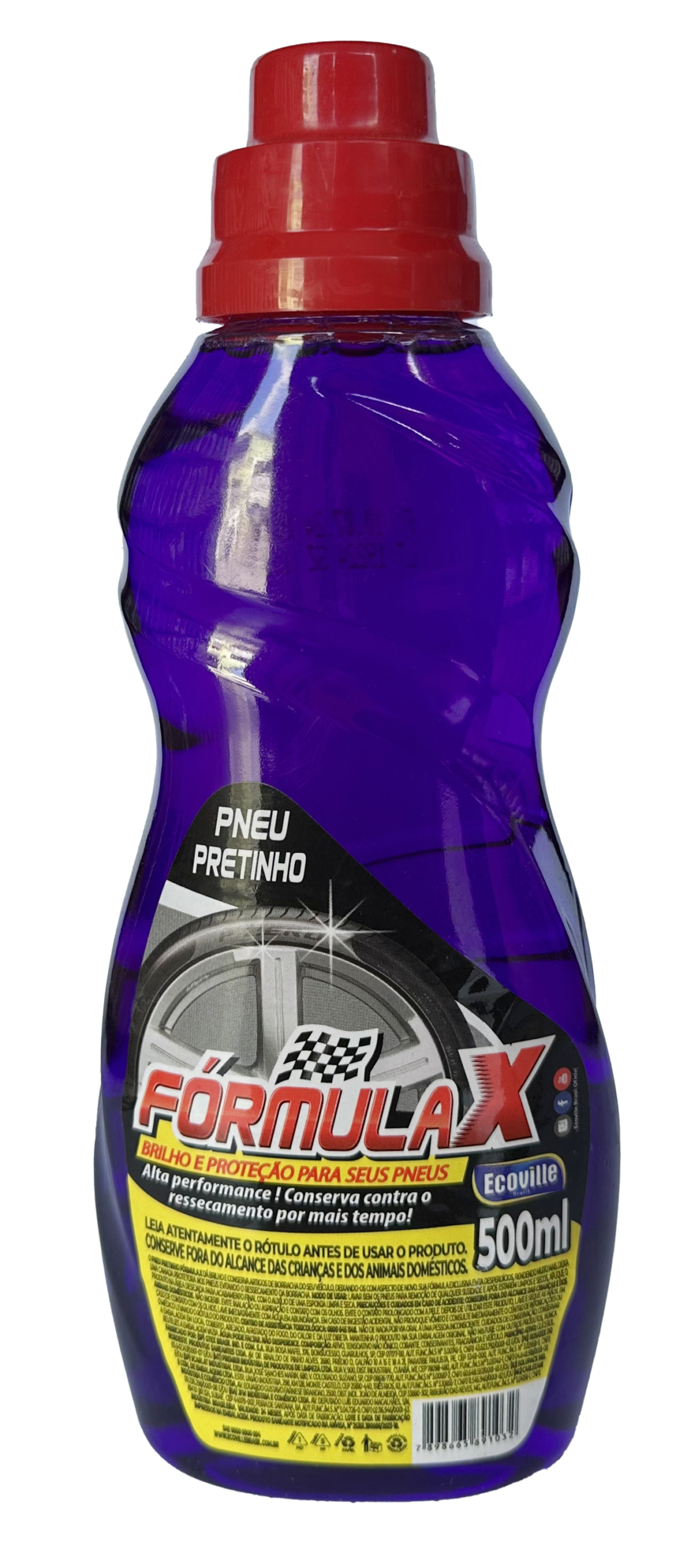 Pneu Pretinho Fórmula X – Brilho Molhado e Proteção Prolongada! 500ml