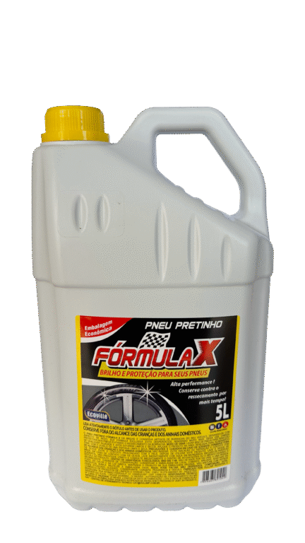 Pneu Pretinho Fórmula X – Brilho Molhado e Proteção Prolongada! 5L